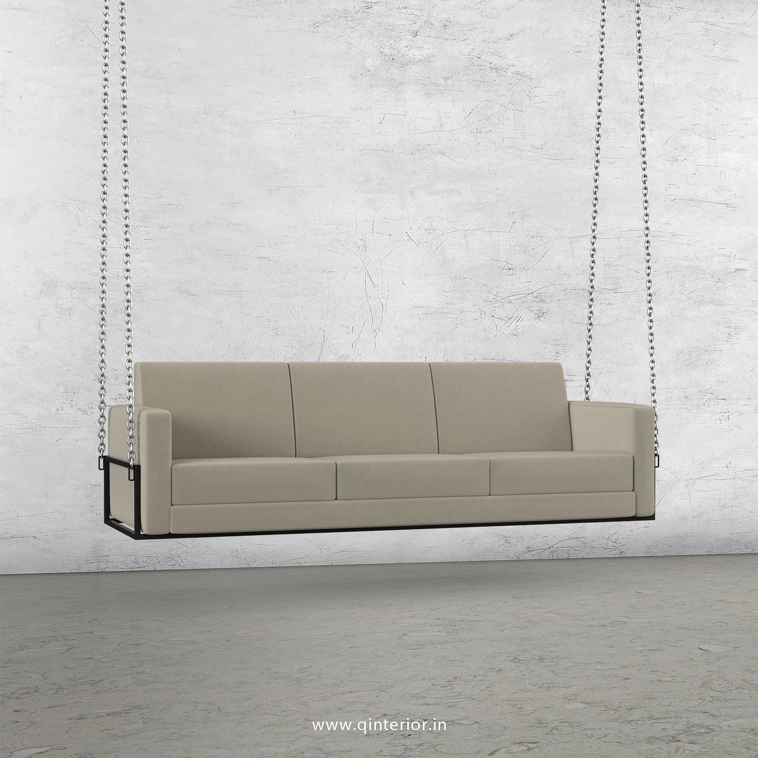 NIRVANA 3 Seater Swing Sofa in Velvet Fabric - SSF001 VL01