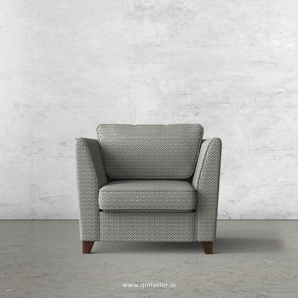 KINGSTONE 1 Seater Sofa in Jacquard Fabric - SFA004 JQ10
