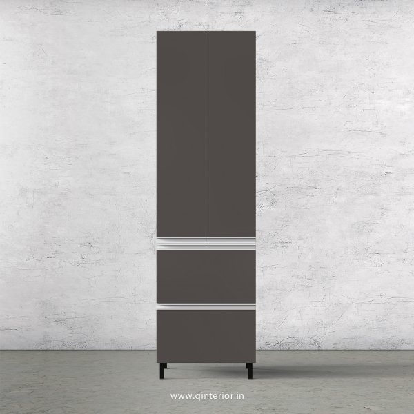 Lambent Kitchen Tall Unit in White and Slate Finish - KTB803 C16