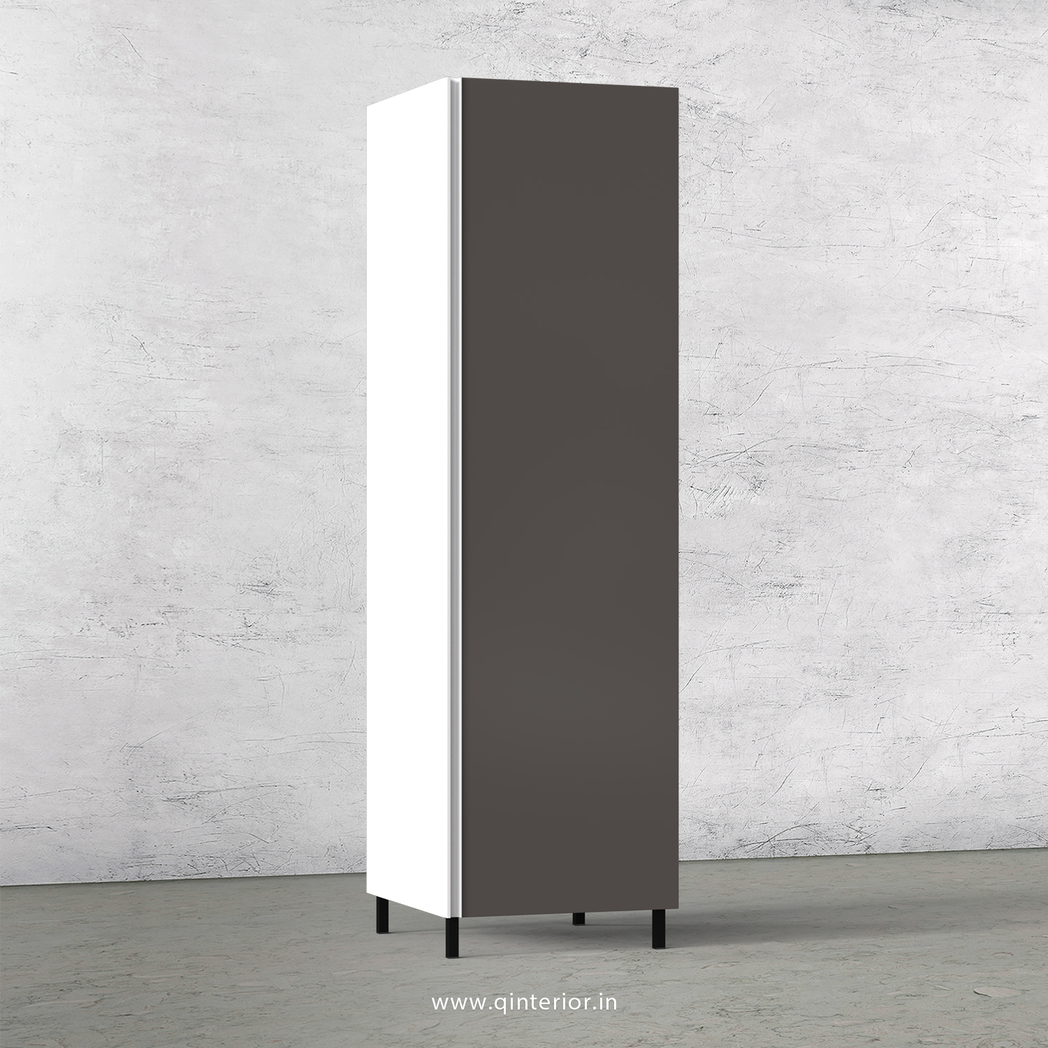 Lambent Kitchen Tall Unit in White and Slate Finish - KTB801 C16