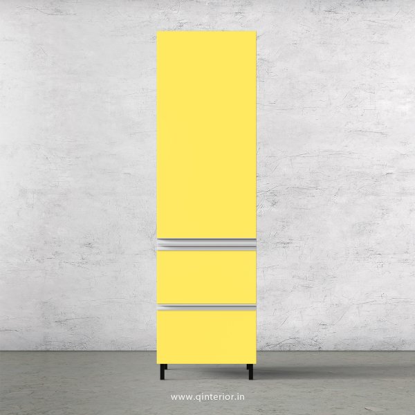 Lambent Kitchen Tall Unit in White and Marigold Finish - KTB802 C89