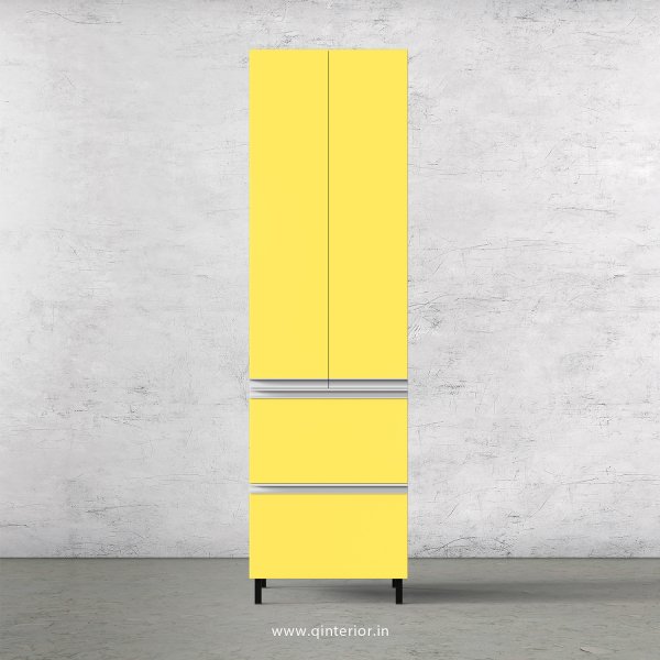 Lambent Kitchen Tall Unit in White and Marigold Finish - KTB803 C89