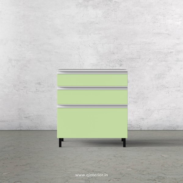 Lambent Kitchen Base Unit in White and Pairie Green Finish - KBB805 C83