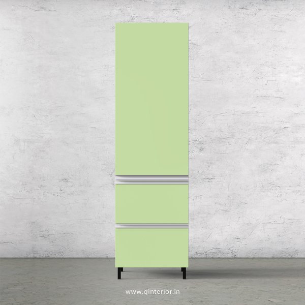 Lambent Kitchen Tall Unit in White and Pairie Green Finish - KTB802 C83
