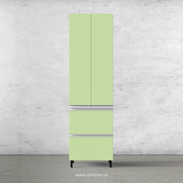 Lambent Kitchen Tall Unit in White and Pairie Green Finish - KTB803 C83