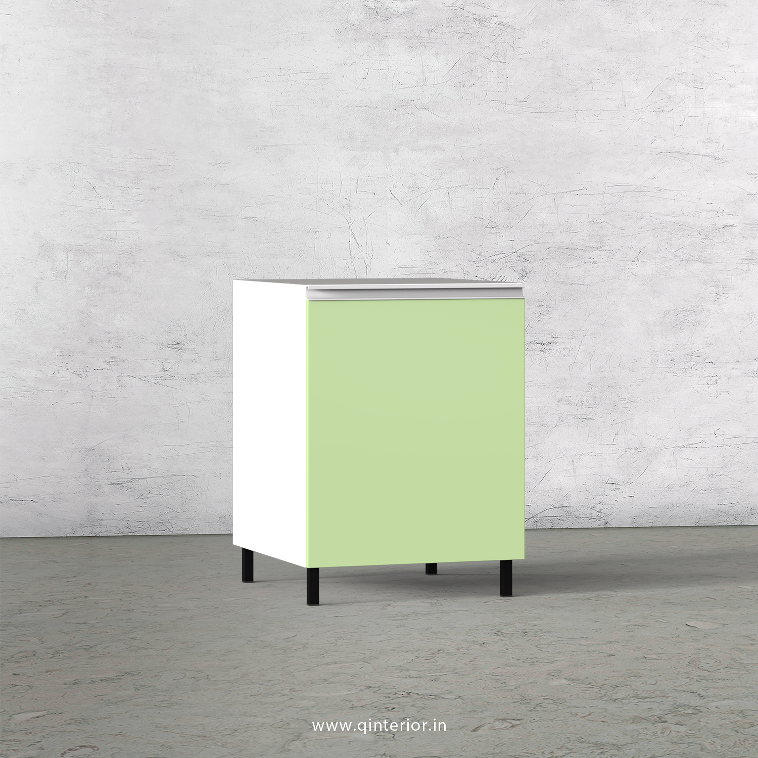 Lambent Kitchen Base Unit in White and Pairie Green Finish - KBB802 C83