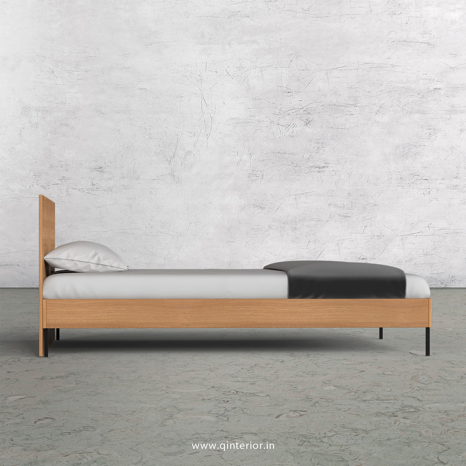 Stable King Size Bed in Oak Finish - KBD105 C2