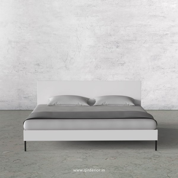 Stable Queen Size Bed in White Finish - QBD105 C4