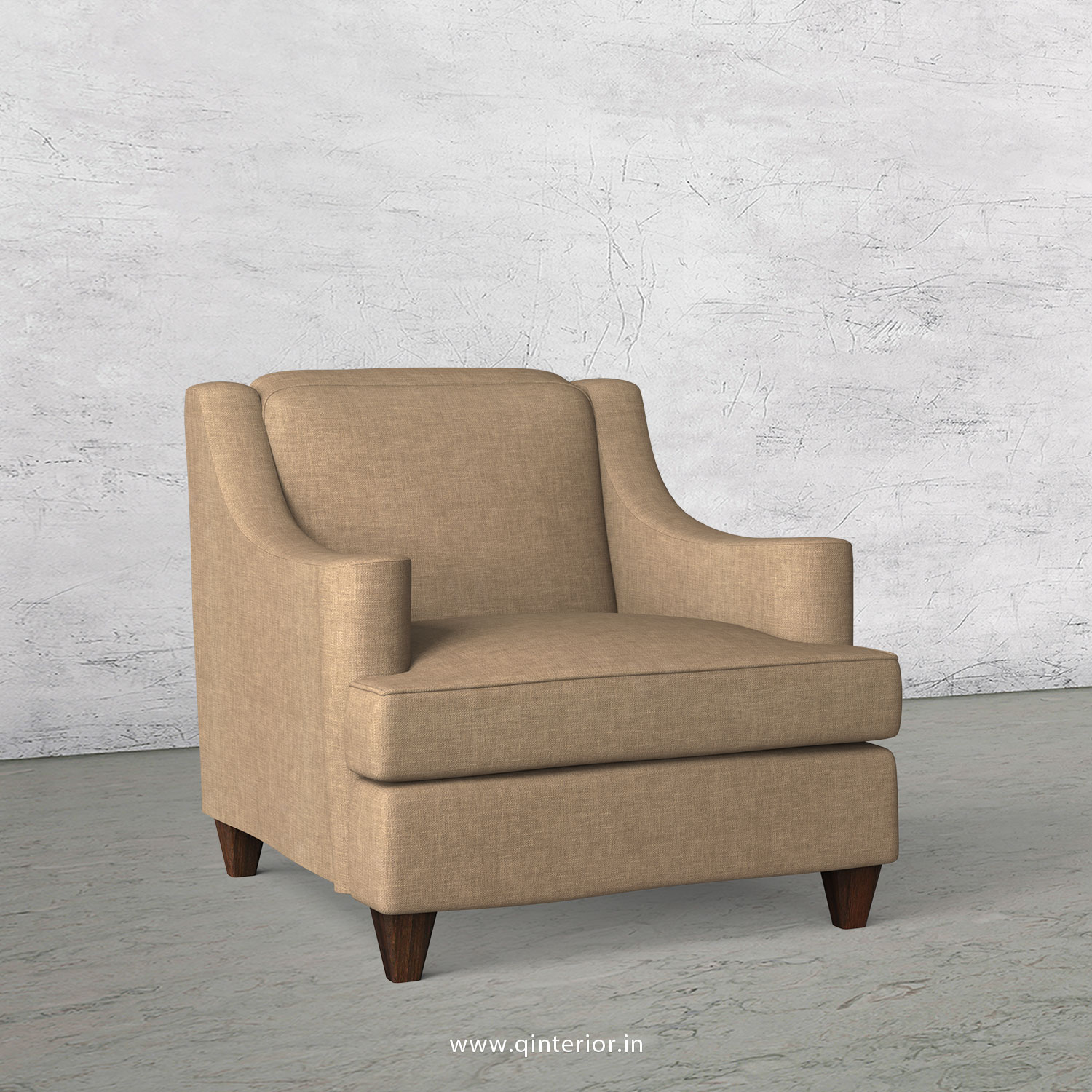 Febo Arm Chair in Cotton Plain - ARM002 CP08
