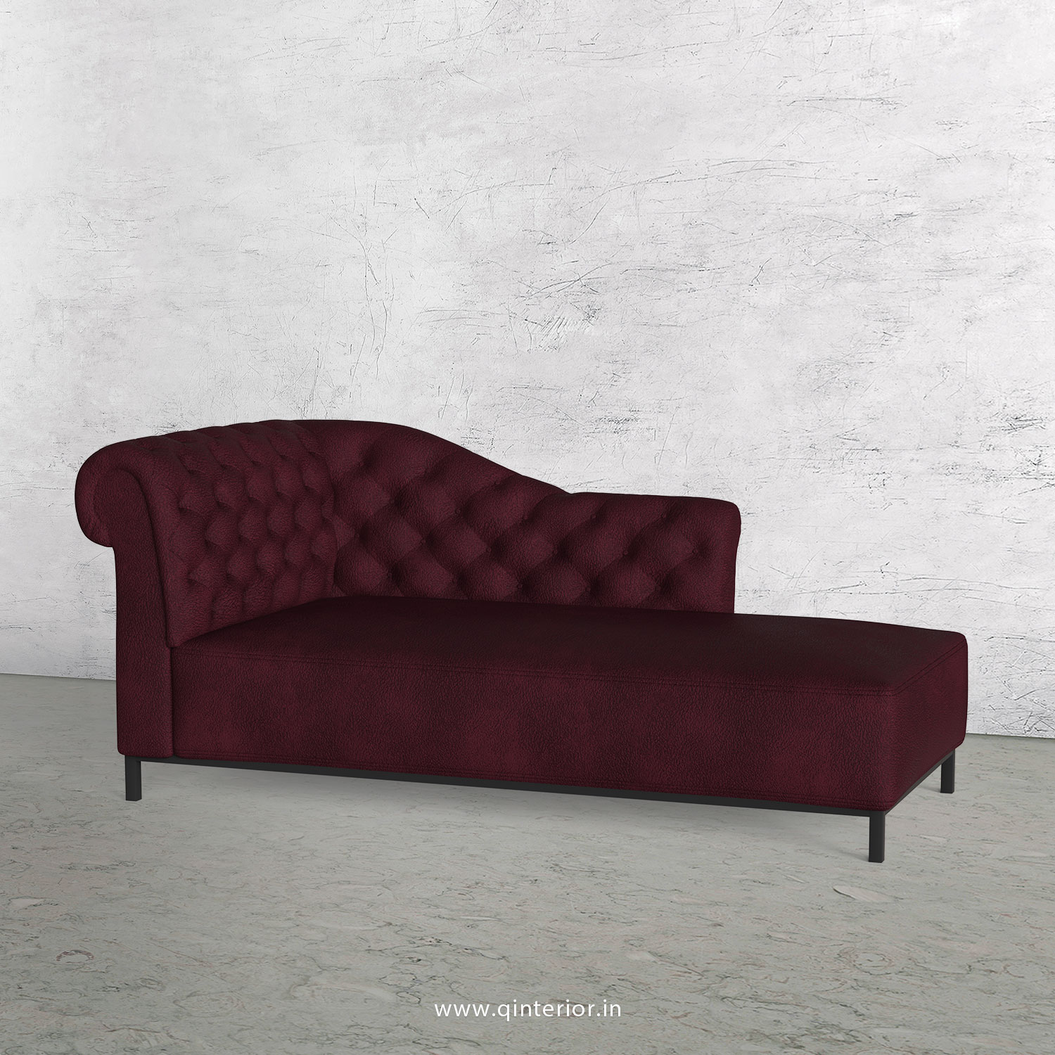 Amour Lounger Chaise in Fab Leather - LCH001 FL12