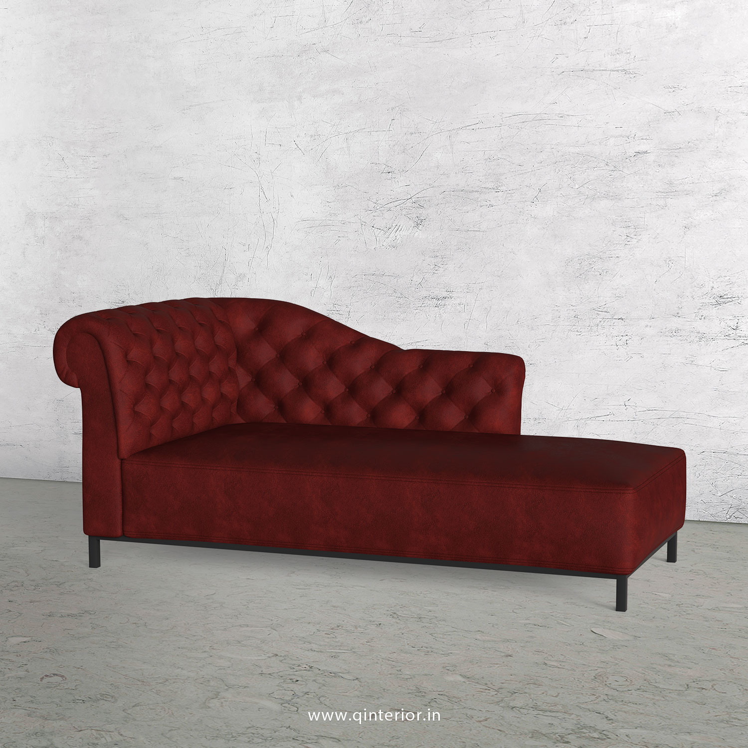 Amour Lounger Chaise in Fab Leather - LCH001 FL17