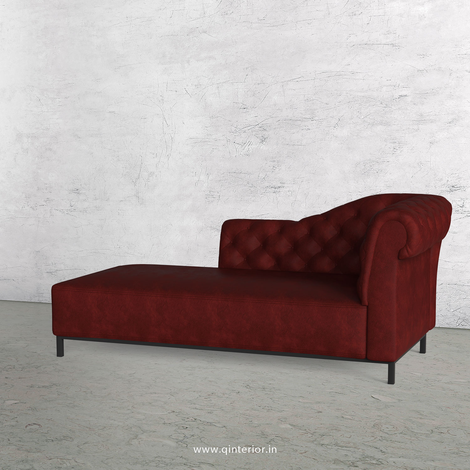 Amour Lounger Chaise in Fab Leather - LCH001 FL08
