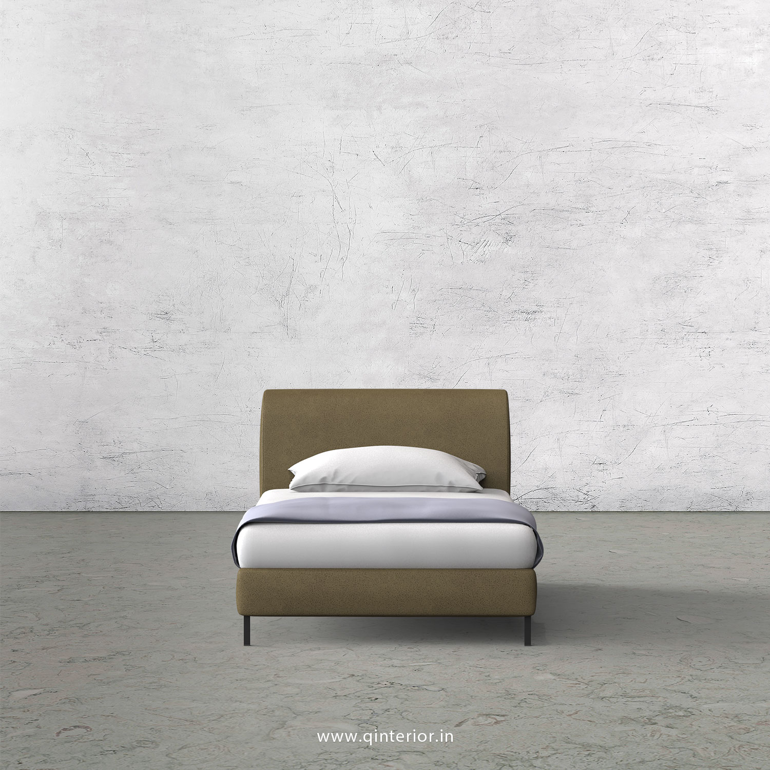 LUXURA Single Bed in Fab Leather – SBD003 FL01