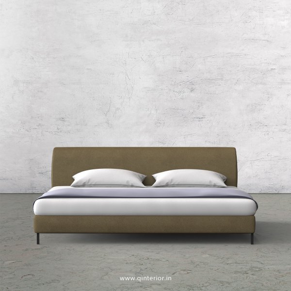 Luxura King Size Bed in Fab Leather Fabric - KBD003 FL01