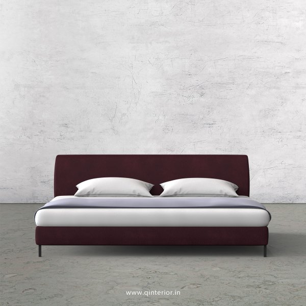 Luxura King Size Bed in Fab Leather Fabric - KBD003 FL12
