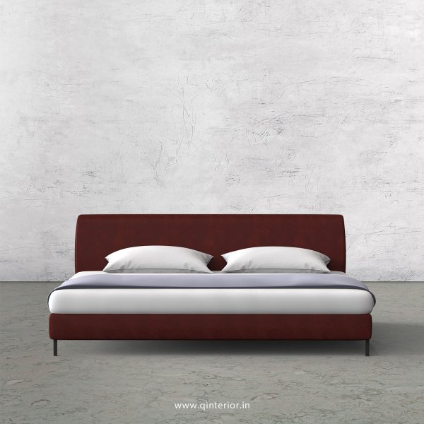 Luxura Queen Sized Bed in Fab Leather Fabric - QBD003 FL17