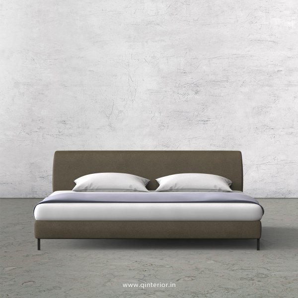 Luxura King Size Bed in Fab Leather Fabric - KBD003 FL06