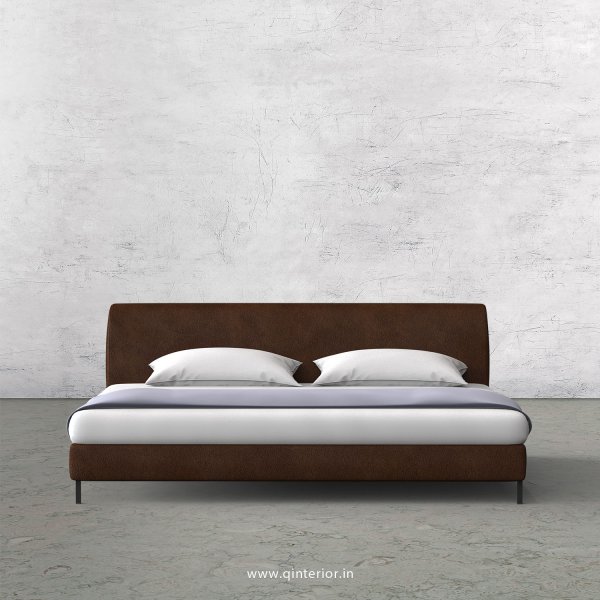 Luxura King Size Bed in Fab Leather Fabric - KBD003 FL09