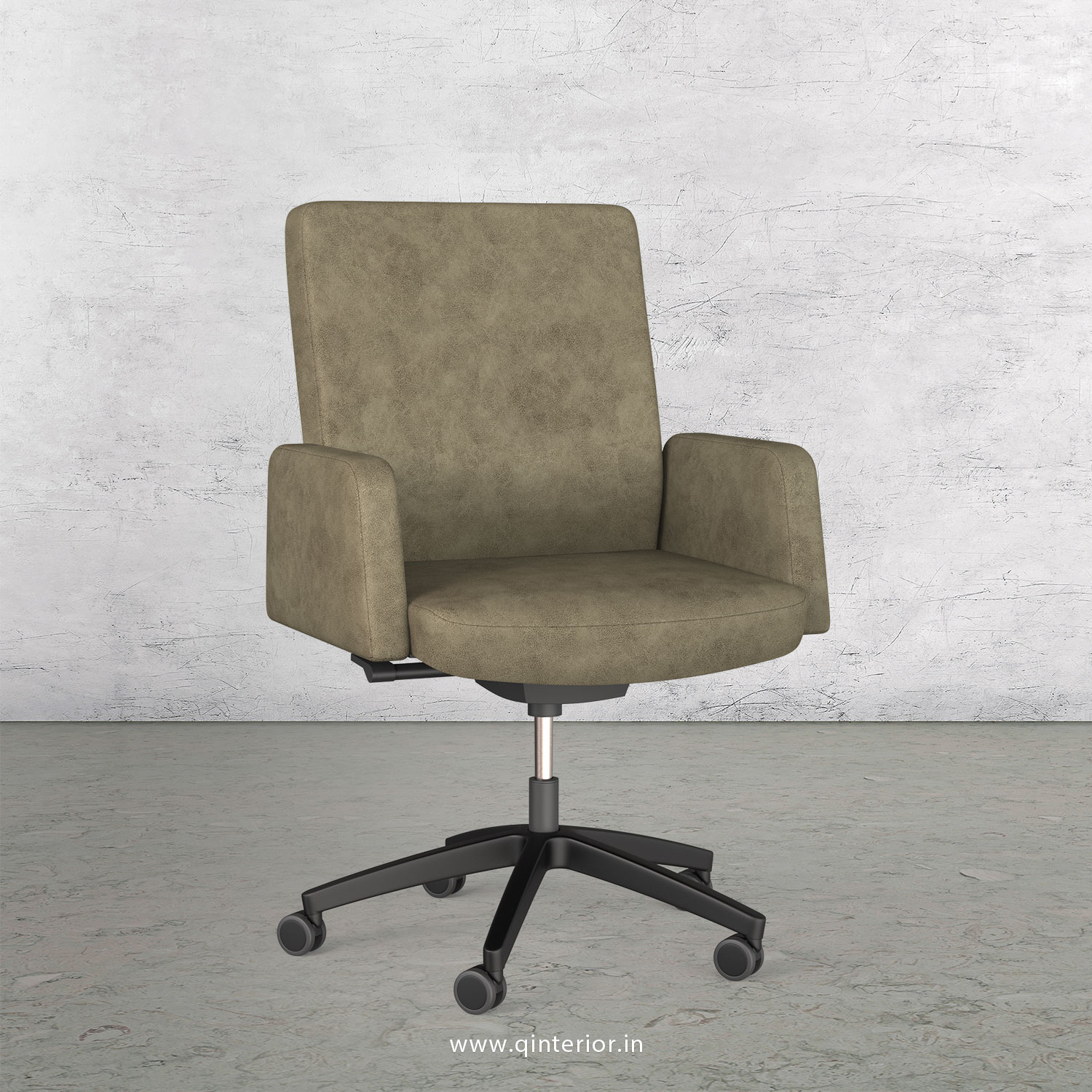 Office ArmRest Chair in Fab Leather - OSC001