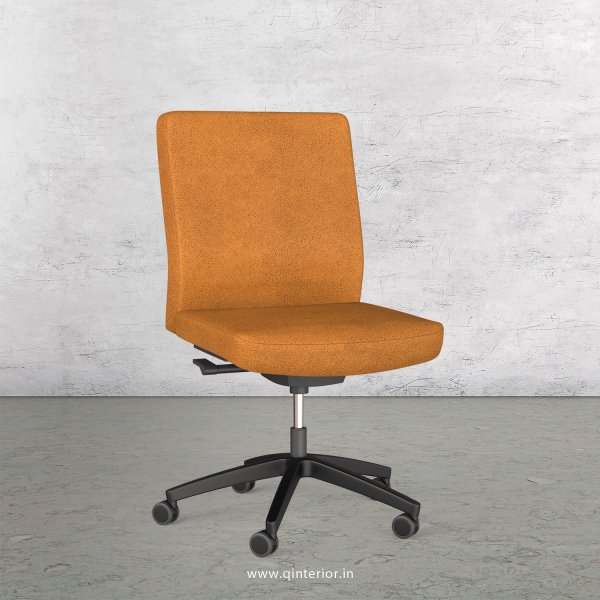 Office Armless Chair in Fab Leather - OVC001