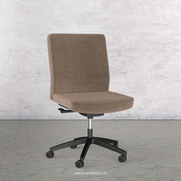 Office Armless Chair in Velvet Leather - OVC001