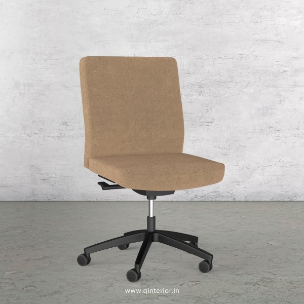 Office Armless Chair in Velvet Leather - OVC001