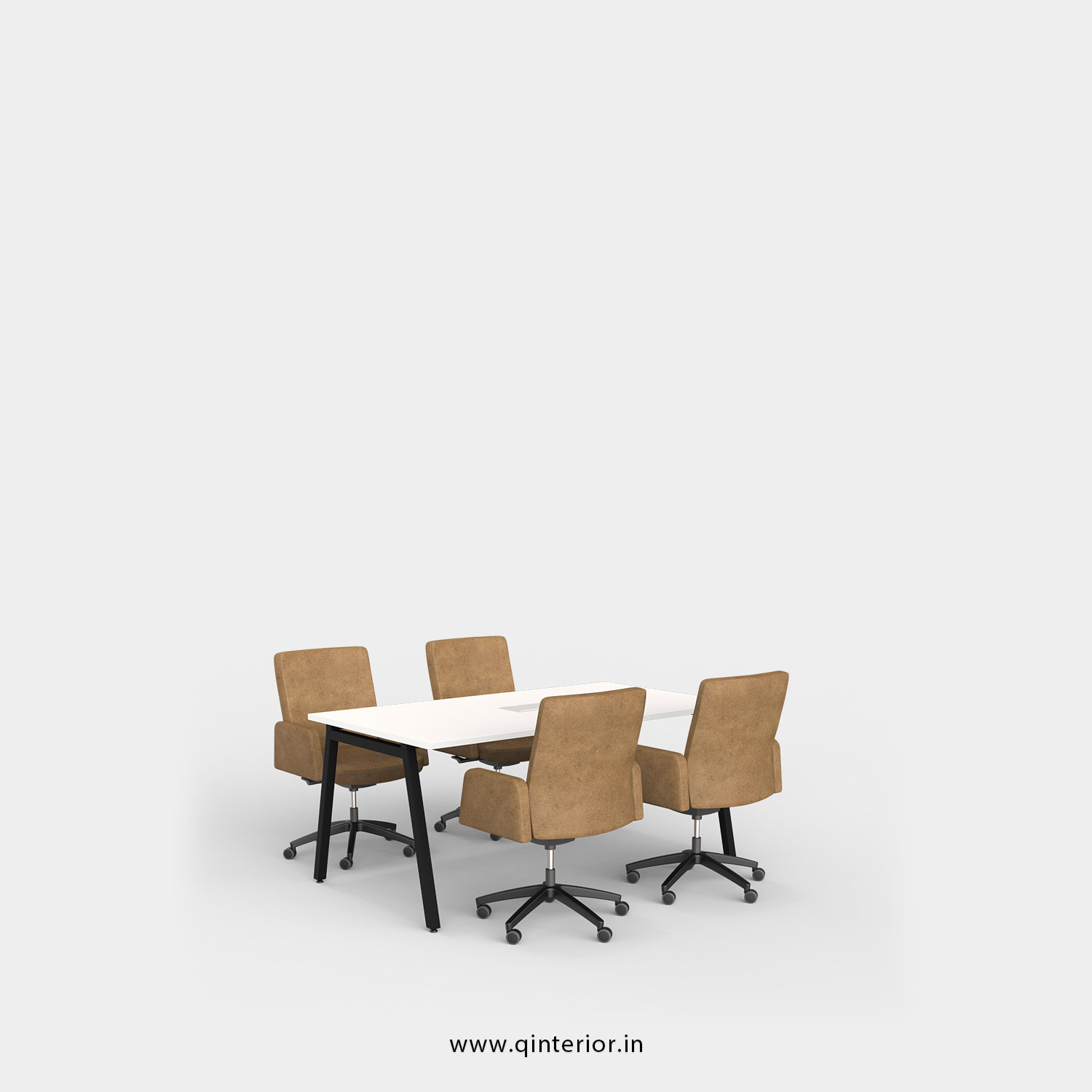 Berg Meeting Table in White Finish - OMT001 C4