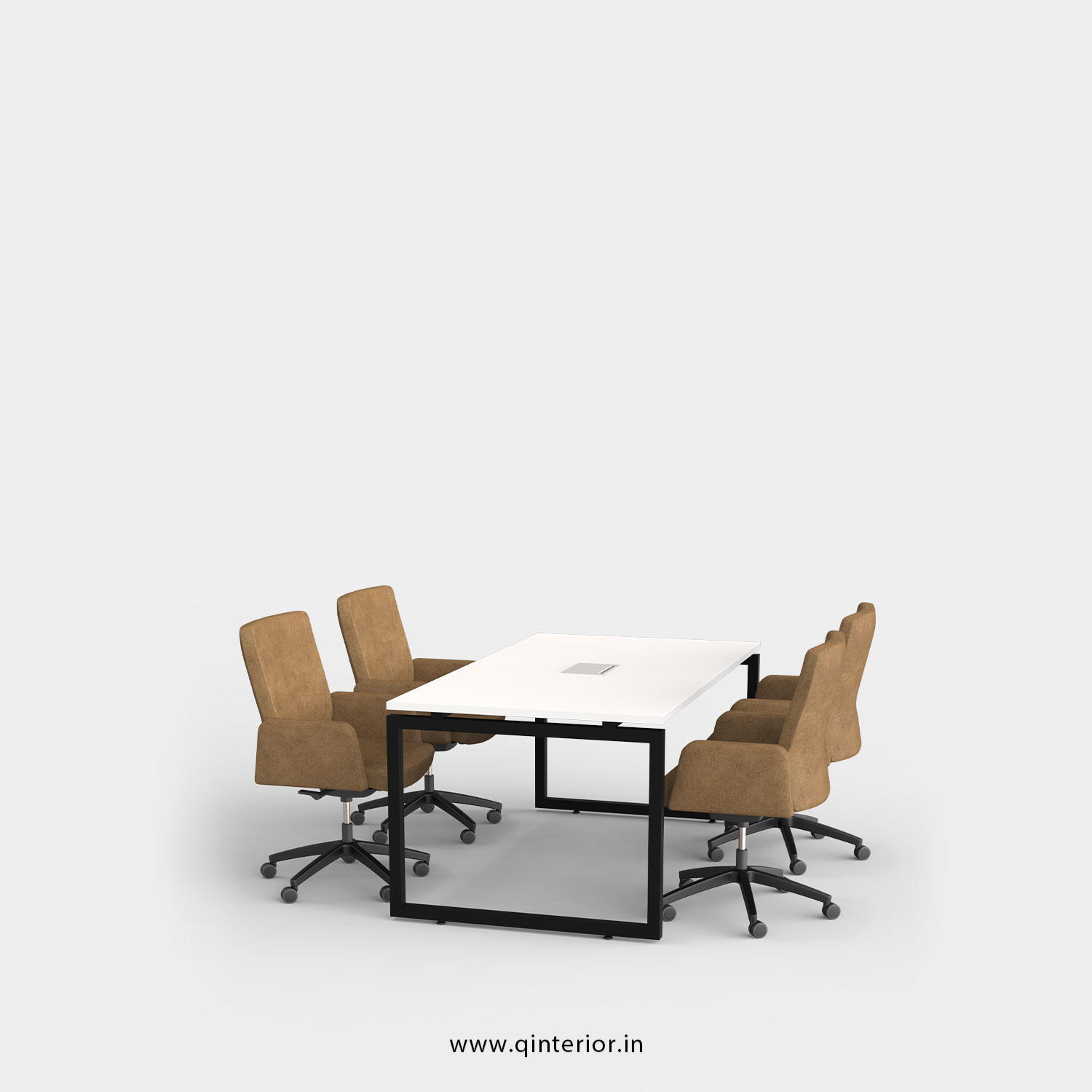 Aaron Meeting Table in White Finish - OMT001 C4