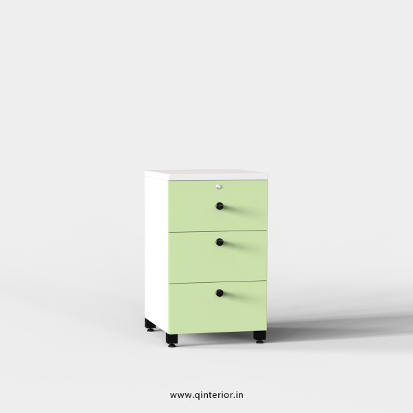 Lambent Pedestal Unit in White and Pairie Green Finish - OPU001 C83