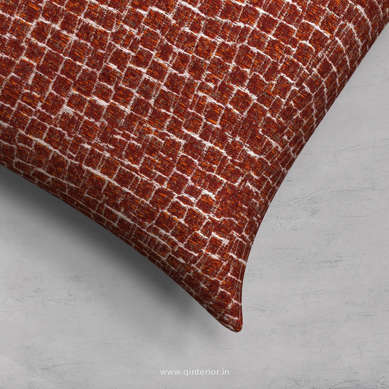Red Jaquard Cushion With Cushion Cover - CUS001 JQ33