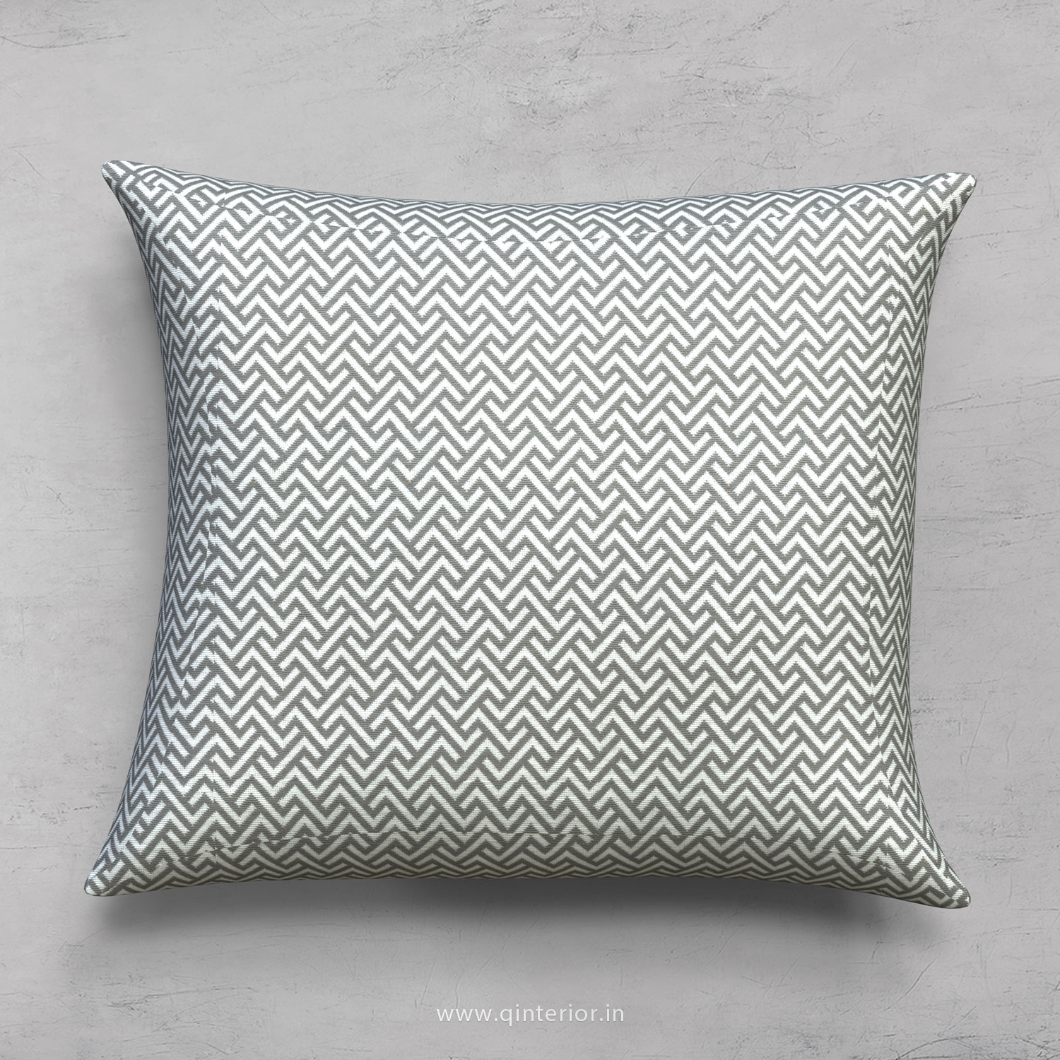 Light Black Zigzag Cushion With Cushion Cover - CUS001 BG