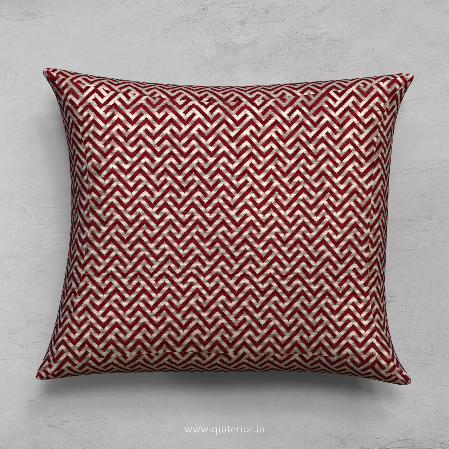 Red Zigzag Cushion With Cushion Cover - CUS001 BG