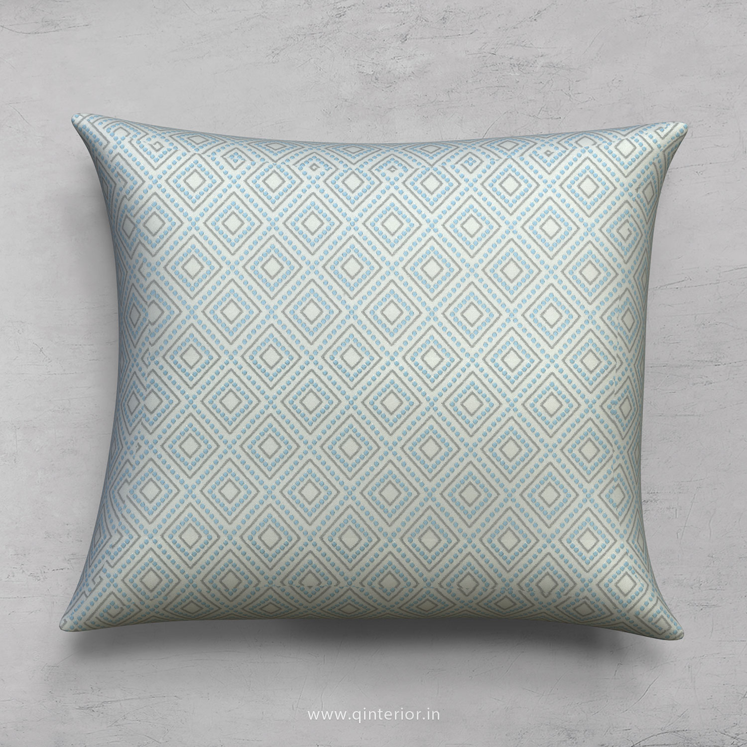 Sky Blue Jaquard Cushion With Cushion Cover - CUS001 JQ