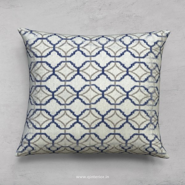 Blue Jaquard Cushion With Cushion Cover - CUS001 JQ