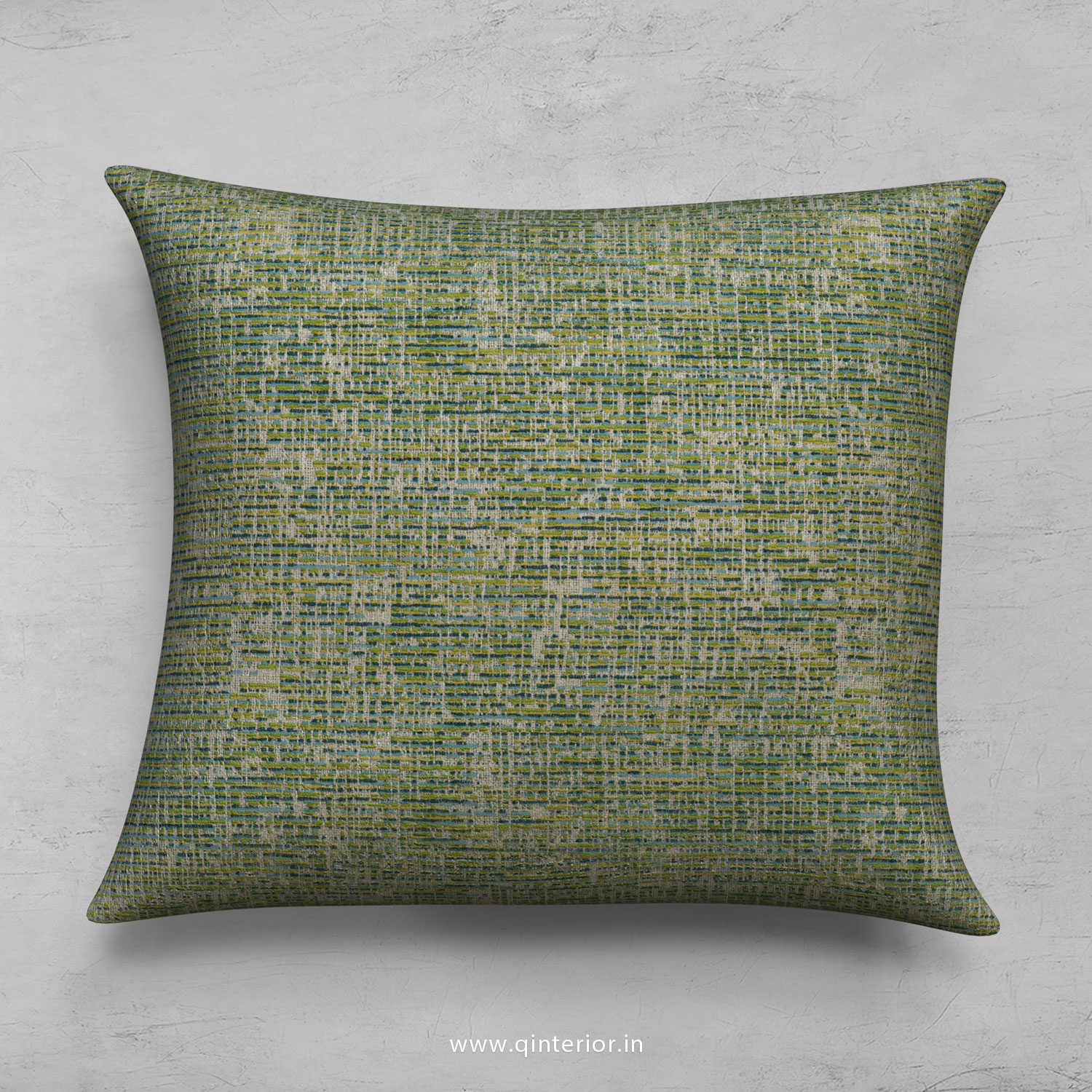 Green Jaquard Cushion With Cushion Cover - CUS001 JQ22