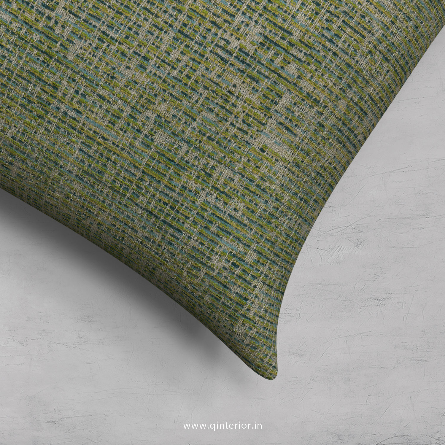 Green Jaquard Cushion With Cushion Cover - CUS002 JQ22