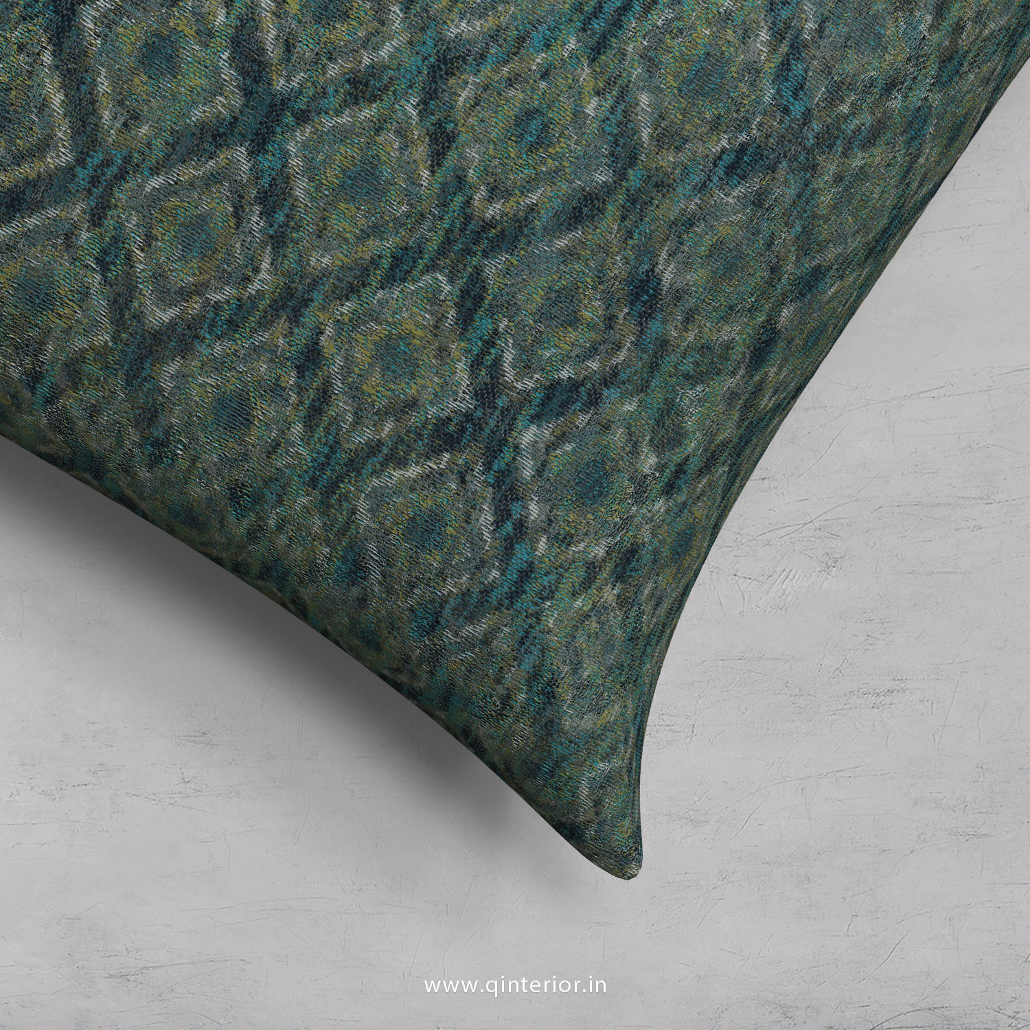 Blue Jaquard Cushion With Cushion Cover - CUS002 JQ