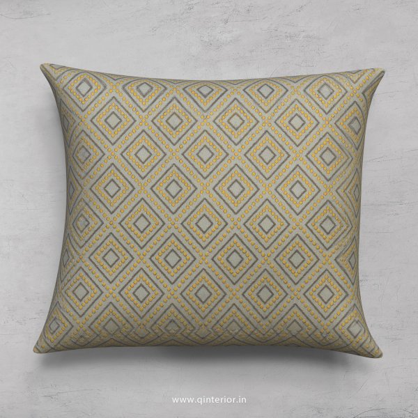 Yellow Jaquard Cushion With Cushion Cover - CUS001 JQ