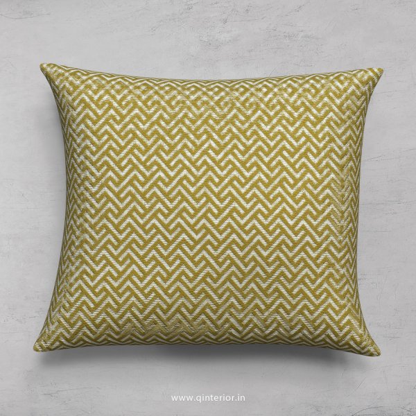 Yellow Zigzag Cushion With Cushion Cover - CUS001