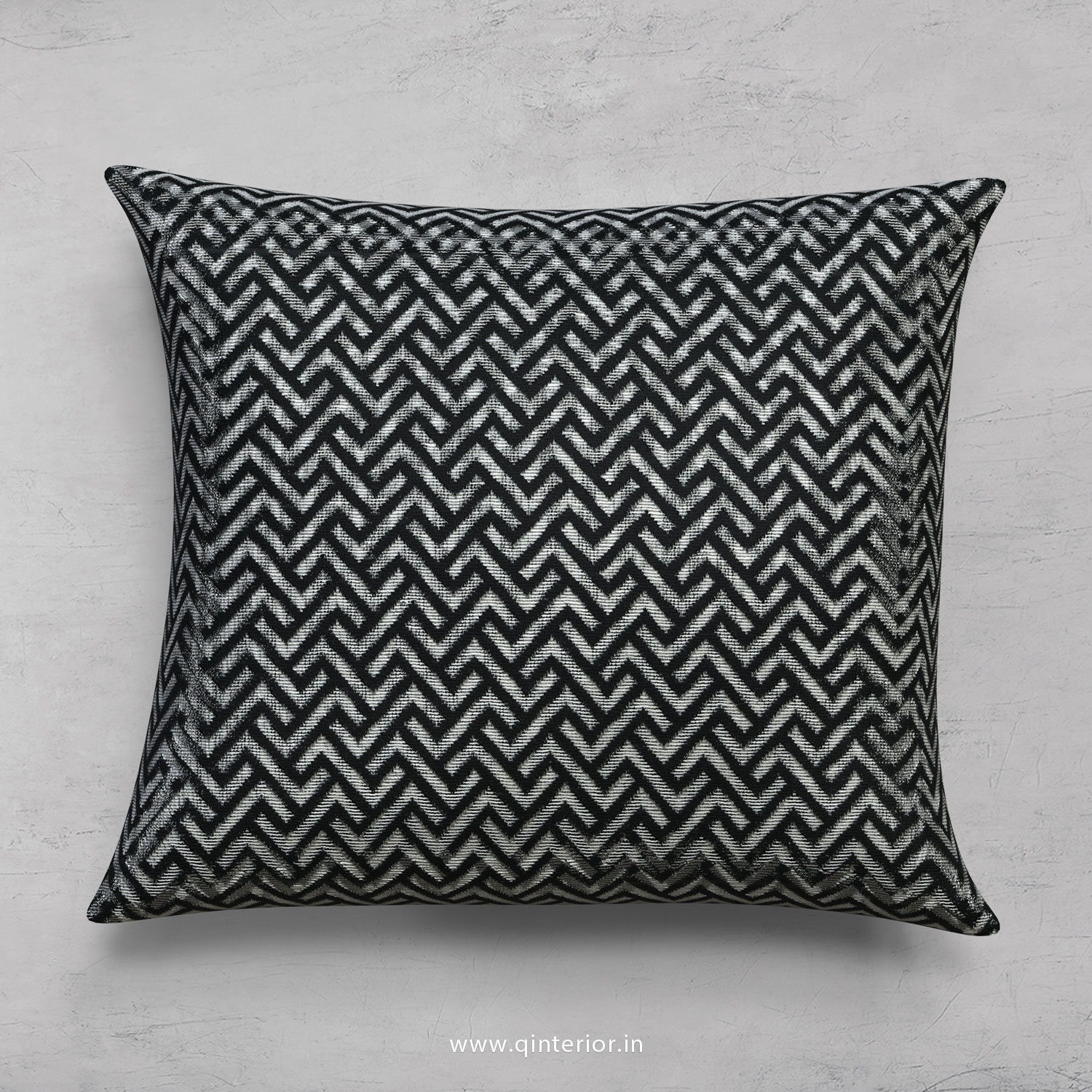 Blue Zigzag Cushion With Cushion Cover - CUS001 JQ