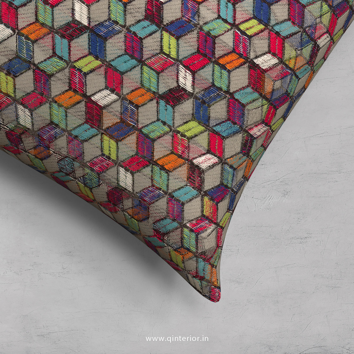 Cushion With Cushion Cover in Bargello- CUS002 BG09