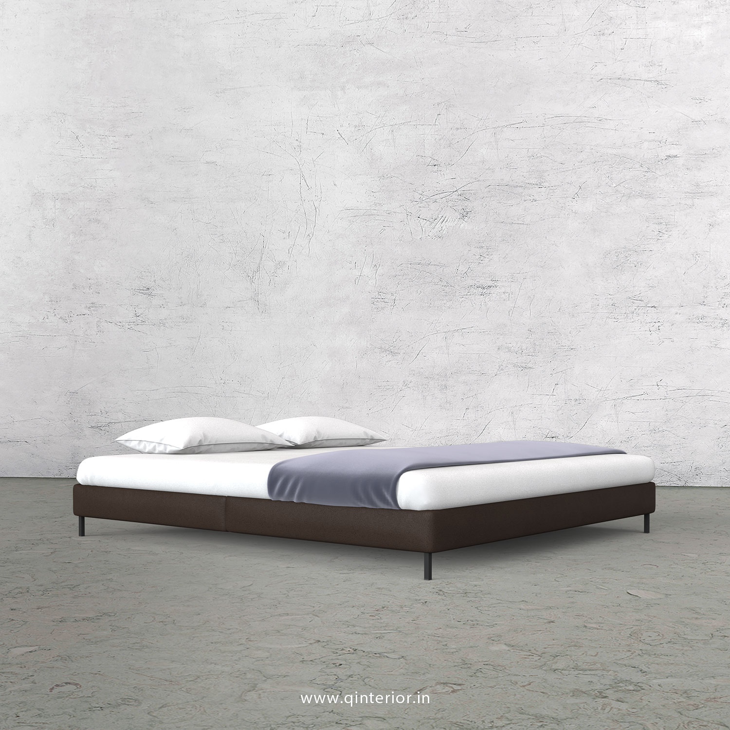 Punto King Sized Bed in Fab Leather Fabric - KBD005 FL16