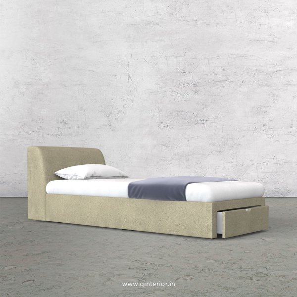 Luxura Single Storage Bed in Fab Leather Fabric - SBD001 FL10