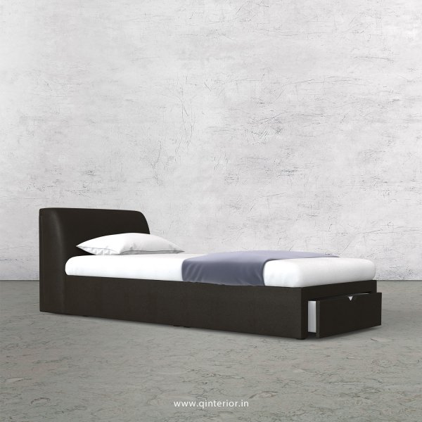 Luxura Single Storage Bed in Fab Leather Fabric - SBD001 FL11