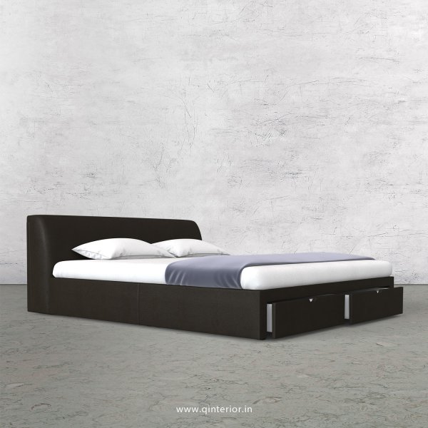 Luxura King Size Storage Bed in Fab Leather Fabric - KBD001 FL11