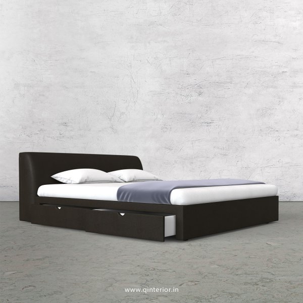Luxura King Size Storage Bed in Fab Leather Fabric - KBD007 FL11