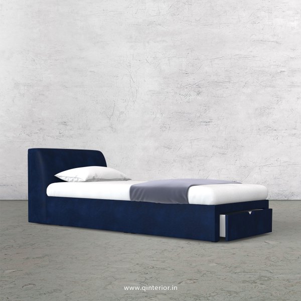 Luxura Single Storage Bed in Fab Leather Fabric - SBD001 FL13