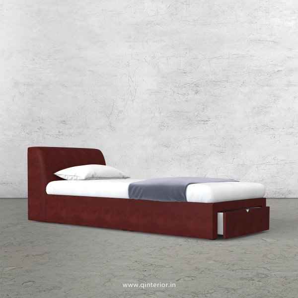 Luxura Single Storage Bed in Fab Leather Fabric - SBD001 FL17