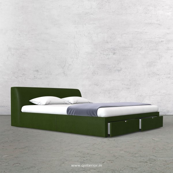 Luxura King Size Storage Bed in Fab Leather Fabric - KBD001 FL04