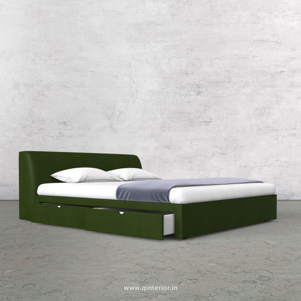 Luxura King Size Storage Bed in Fab Leather Fabric - KBD007 FL04